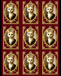Ornate Royal Portrait Cats Design Rug