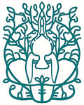 Teal Elegant Nature Inspired Design Rug