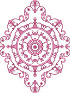 Elaborate Pink Mandala Art Rug