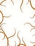 Golden Organic Swirls Design Rug