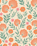 Retro Floral Vines Pattern Design Rug