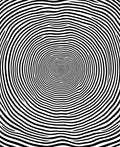 Hypnotic Black White Swirl Pattern Rug