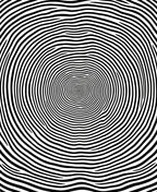 Hypnotic Black White Swirl Pattern Rug
