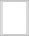 Simple Double Border Modern Rug