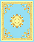 Ornate Floral Border With Center Medallion Rug