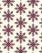Tuscan Snowflakes Pattern Rug