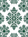 Dark Green Floral Damask Patterns Rug