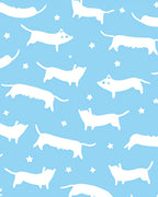 Whimsical Dog Starry Sky Rug