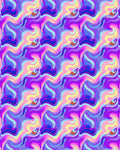 Vibrant Swirling Psychedelic Pattern Rug