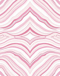 Pink Abstract Wavy Lines Design Rug