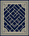 Art Deco Geometric Pattern Rug