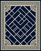 Art Deco Geometric Pattern Rug