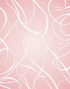 Soft Pink Swirls Abstract Rug