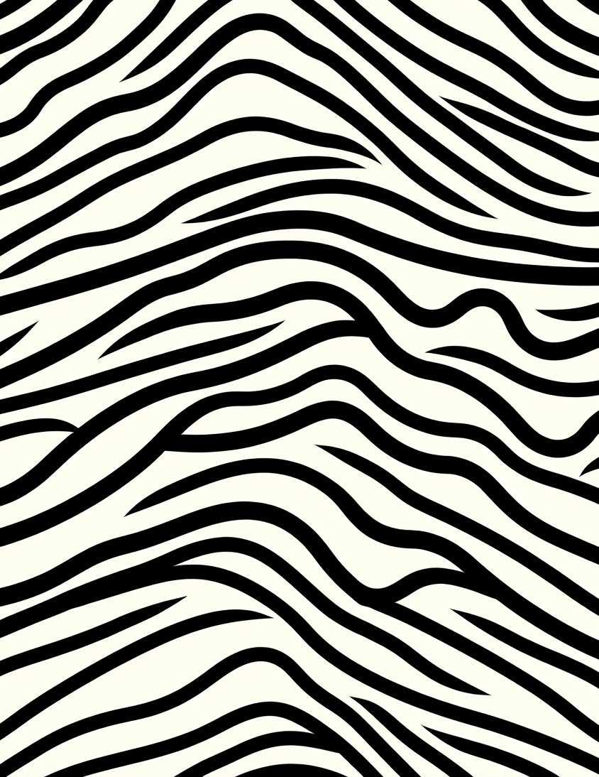 Bold Wavy Stripe Pattern Rug