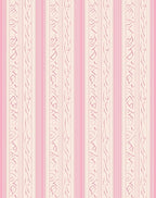 Pink Striped Swirl Pattern Rug