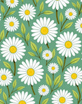 Daisy Floral Patterned Charm Rug