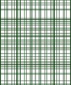 Classic Green White Plaid Pattern Rug