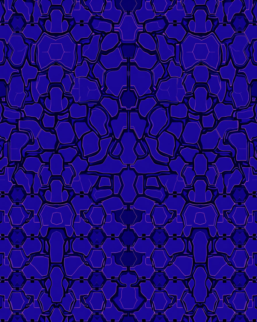 Hexagonal Overlay Abstract Pattern Rug