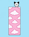 Cute Pink Cloud 2 Cat Pattern Rug