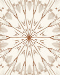 Radial Starburst Pattern with Lines Rug