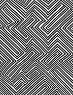 Abstract Black White Geometric Maze Rug