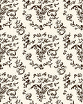 Elegant Brown Flourish Damask Pattern Rug