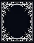 Elegant Floral Vine Border Design Rug