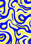 Bold Abstract Swirls Stripes Rug Design Rug