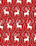 Vintage Forest Reindeer Pattern Design Rug
