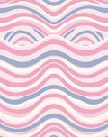 Soft Pastel Wave Pattern Rug