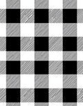 Black White Bold Checkered Design Rug