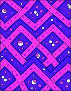 Bold Geometric Polka Dot Pattern Rug
