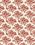 Ornate Floral Swirl Red Pattern Rug