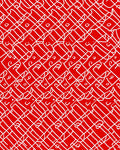 Bold White Abstract Grid Pattern Rug