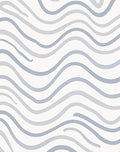 Modern Wavy Stripe Pattern Rug