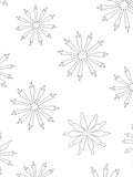 Minimalist Starburst Line Art Pattern Rug
