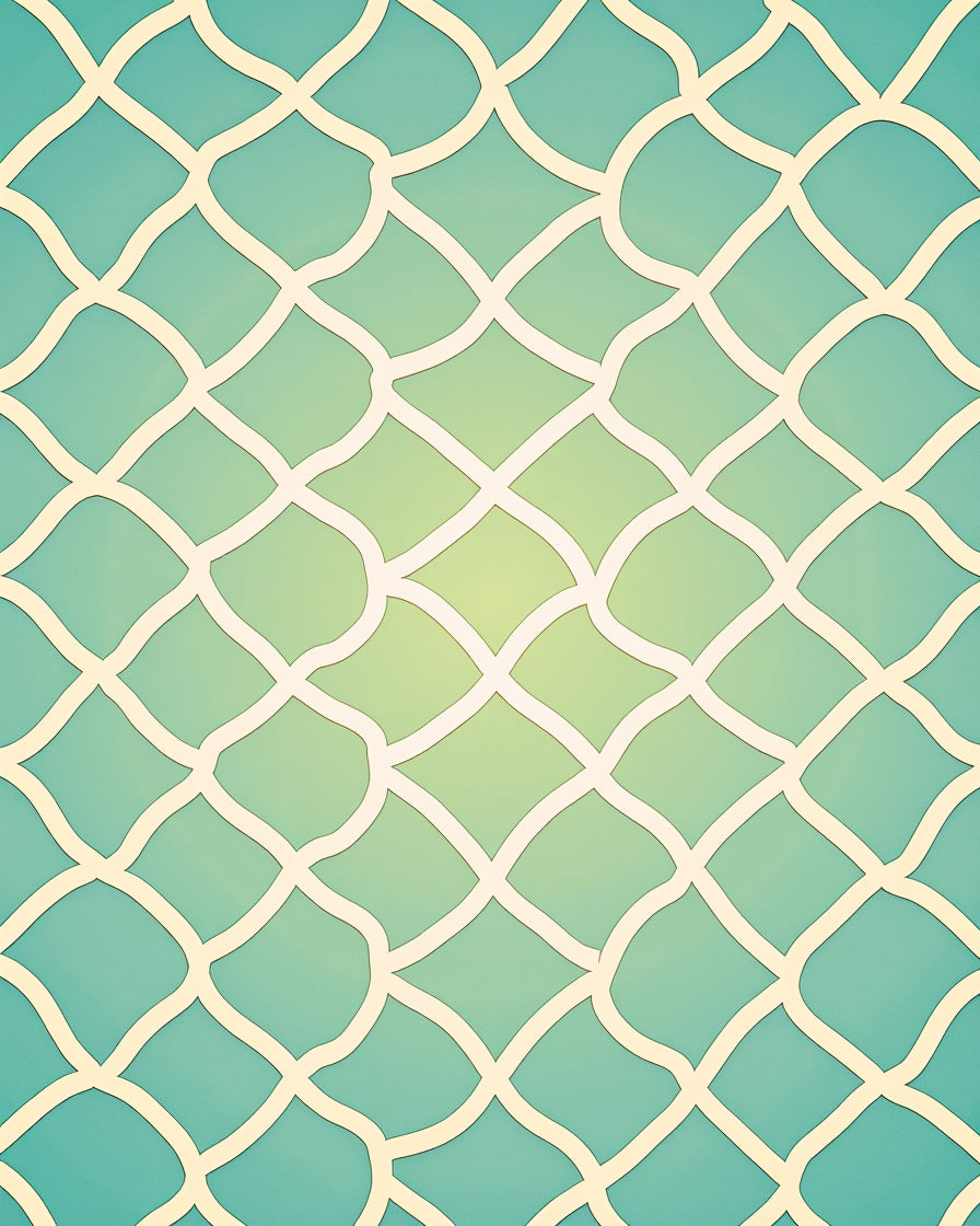Light Blue Subtle Lattice Pattern Rug