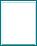 Aqua White Double Border Design Rug