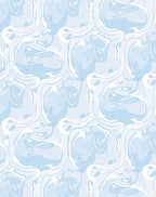 Abstract Swirls Patterned Cool Rug