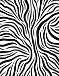 Chic Black White Zebra Stripe Design Rug