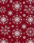 Elegant White Snowflake Pattern Design Rug