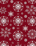 Elegant White Snowflake Pattern Design Rug