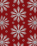 White Snowflake Festive Pattern Rug