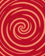 Red And Orange Swirl Pattern Rug