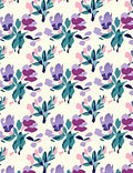 Abstract Floral Garden Pattern Rug