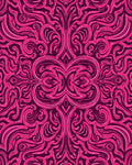 Rococo Swirls Pink Pattern Design Rug