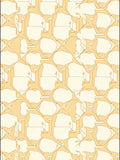Pale Orange Geometric Honeycomb Design Rug