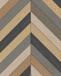 Herringbone Wood Grain Pattern Rug