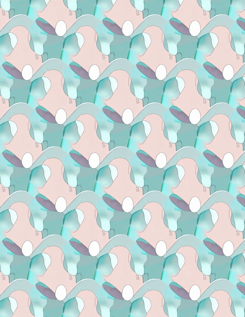Abstract Swirls Pastel Pattern Rug