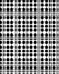Graphic Black White Geometric Pattern Rug